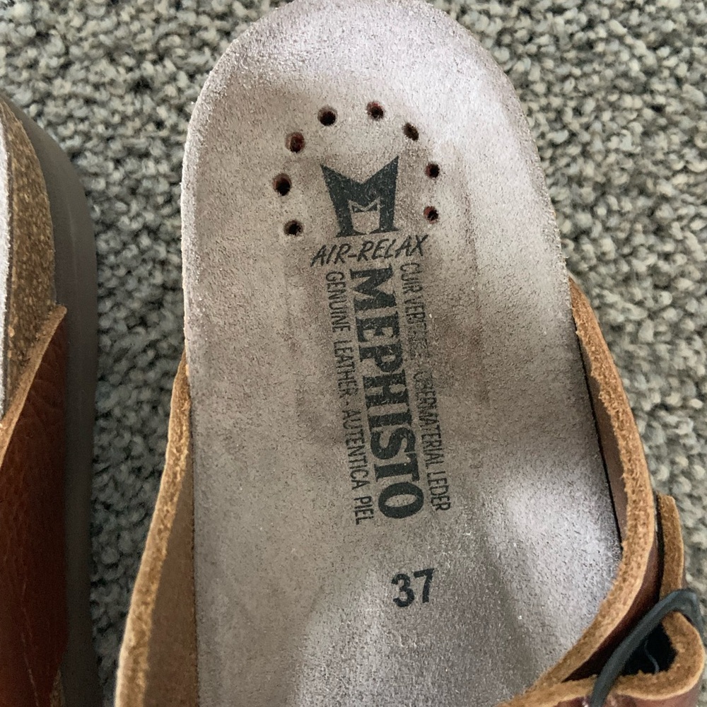 Mephisto Helen Toe Loop Sandal EU 37 US 7 NEW Desert Buffalo - Picture 3 of 4
